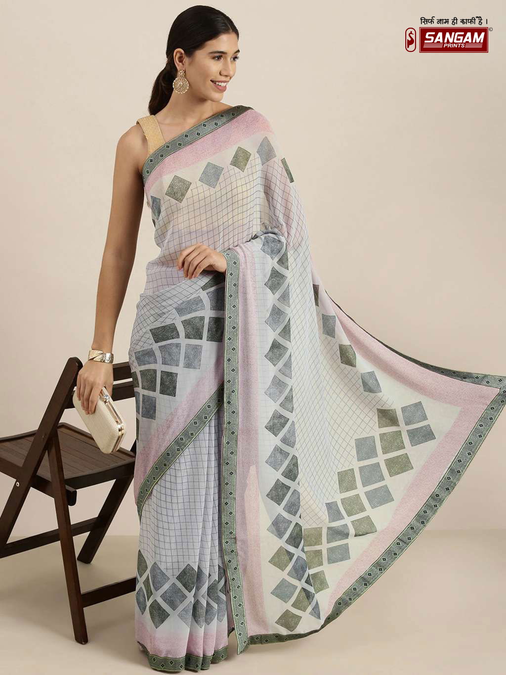 Sangam Jyotika Printed Regular Wear Georgette Latest Designer Saree Collection